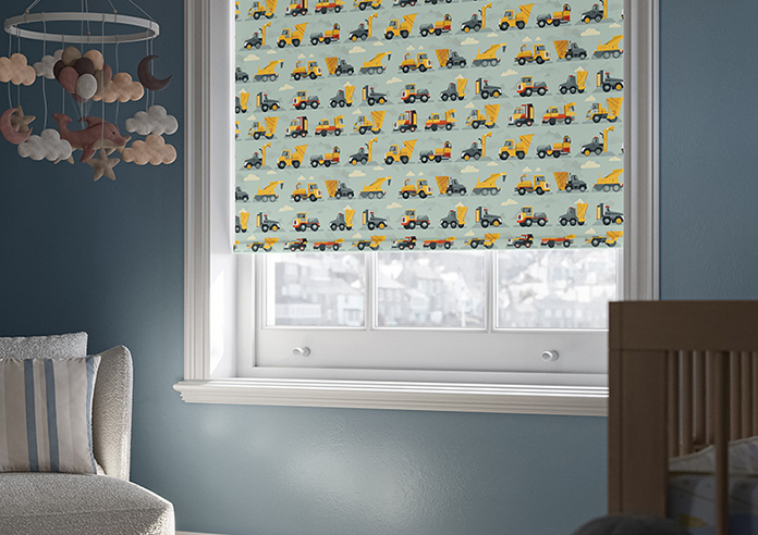 Construction Crew, Cement Grey - Twist&Fit Roller Blind - Image 5